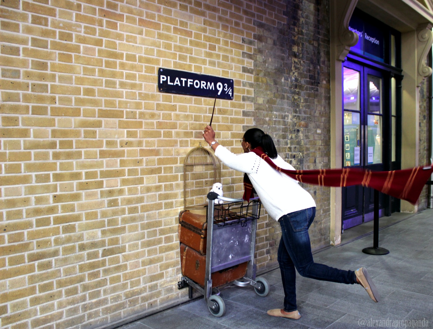 This famous Harry Potter display is at King’s Cross Station. 